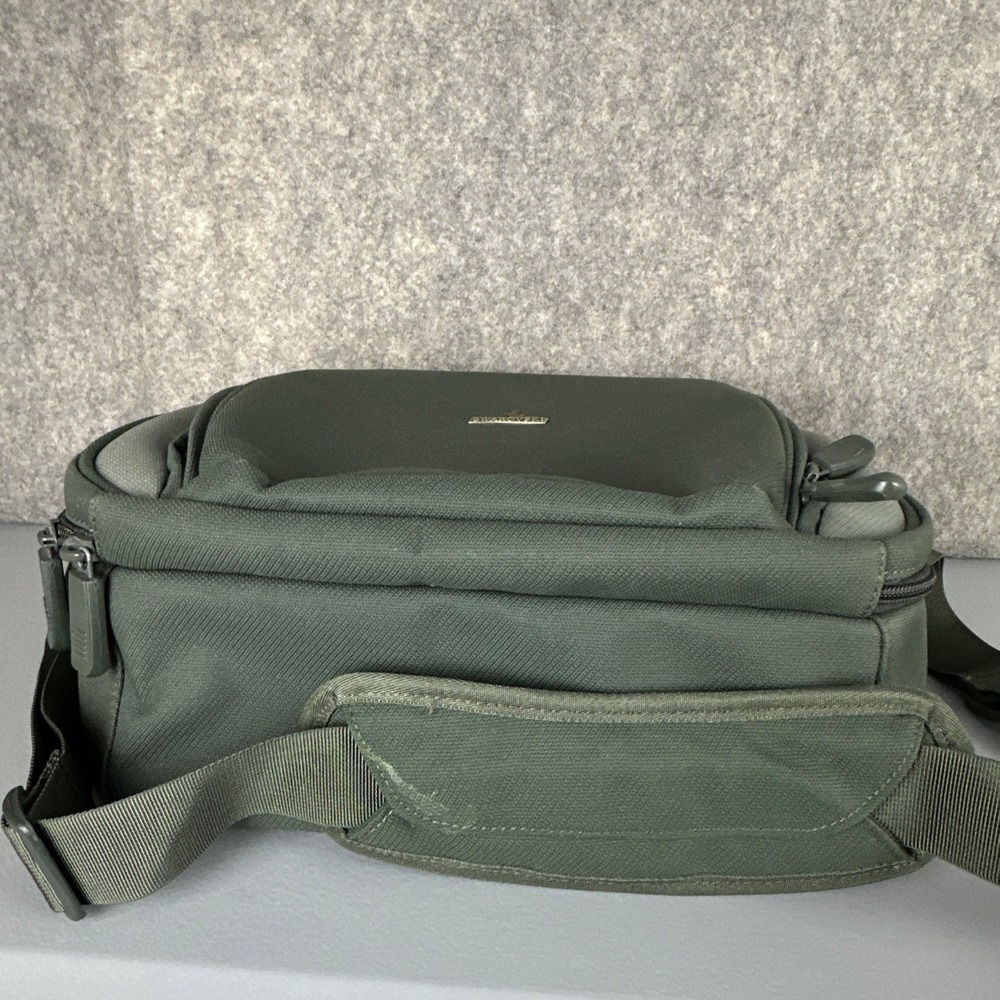 Swarovski Binocular Bag Green Vintage Shoulder Bag Canvas Padded Strap - Picture 6 of 11